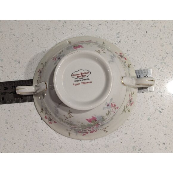 Vintage Theodore Haviland Apple Blossom Cream Sugar Set - Picture 12 of 16